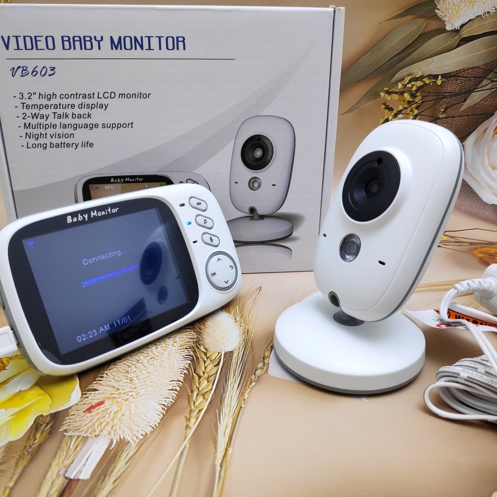 Видео няня беспроводная Video Baby monitor VB-603 (датчик температуры,  ночное видение, 8 колыбельных, 2-х сторонняя связь) купить в Минске,  Бресте, Гродно, Могилеве, Витебске, Гомеле | цены на Lamantin.by