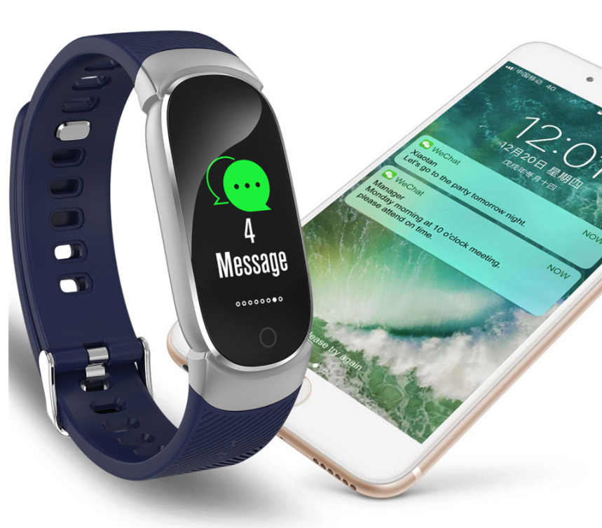 Смарт-браслет Smart Bracelet Unleach Your Run QW16  (синий)