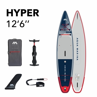 Доска SUP Board надувная (Сапборд) Aqua Marina Hyper 12.6 (381см) New 23