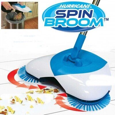 Беспроводной механический чудо веник SPIN BROOM