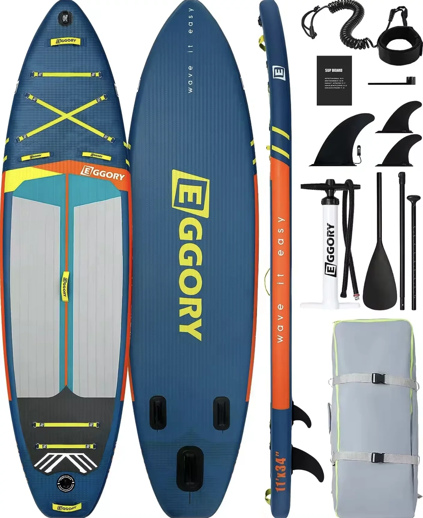 Доска SUP Board надувная (Сап Борд) EGGORY NEW 2024  335см  (11,0')