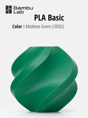 Пластик для 3D-печати PLA Basic-Mistletoe Green -SPLFREE